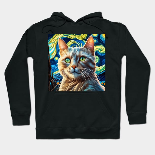 Domestic Cat Resting Peacefully Hoodie by tearbytea